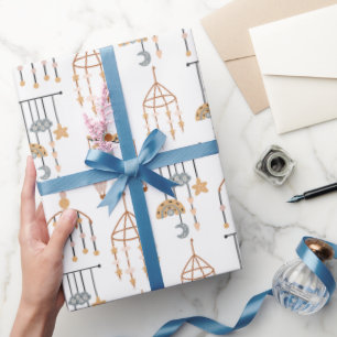 Niedliche Darstellung des Spielzeugmusters von Whi Geschenkpapier