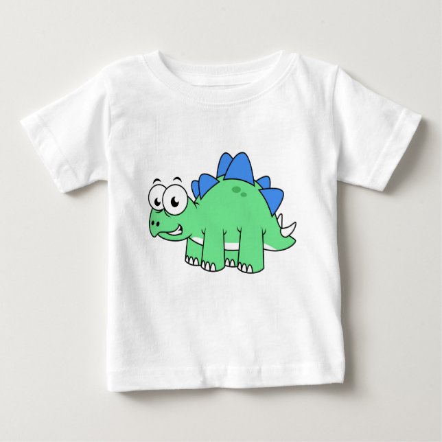 Niedliche Darstellung eines Stegosaurus. 2 Baby T-shirt (Vorderseite)