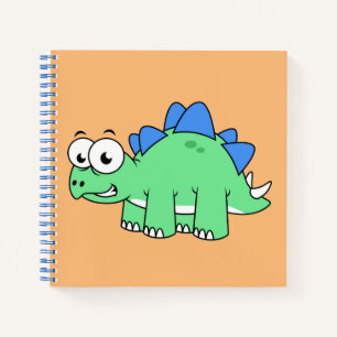 Niedliche Darstellung eines Stegosaurus. 2 Notizbuch
