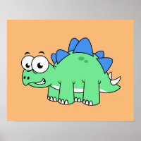 Niedliche Darstellung eines Stegosaurus. 2