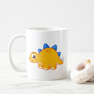 Niedliche Darstellung eines Stegosaurus. Kaffeetasse