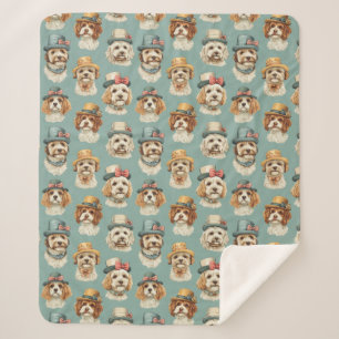 Niedliche Darstellung von Hunden in Haten Sherpadecke