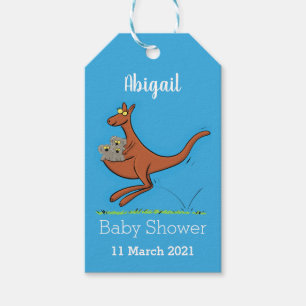 Niedliche Darstellung von Känguru und Koalas-Carto Geschenkanhänger
