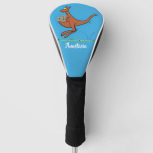 Niedliche Darstellung von Känguru und Koalas-Carto Golf Headcover