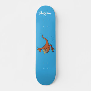 Niedliche Darstellung von Känguru und Koalas-Carto Skateboard