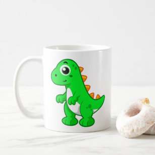 Niedliche Darstellung von Tyrannosaurus Rex. Kaffeetasse