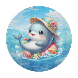Niedliche Delfinfreunde Schneidebrett