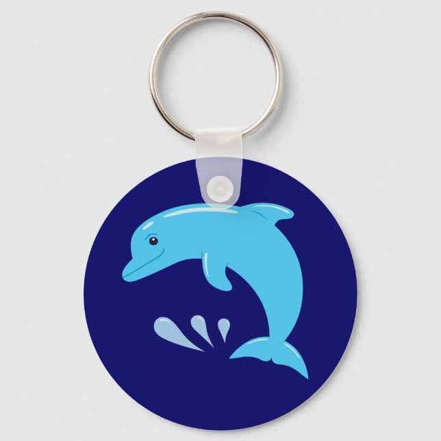 Niedliche Delphin Schlüsselanhänger (Vorderseite)