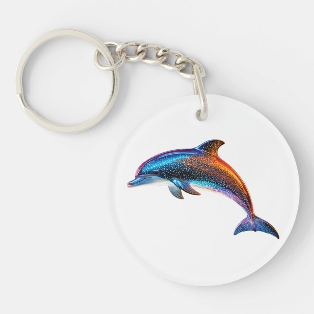 Niedliche Delphin Schlüsselanhänger (Vorderseite)