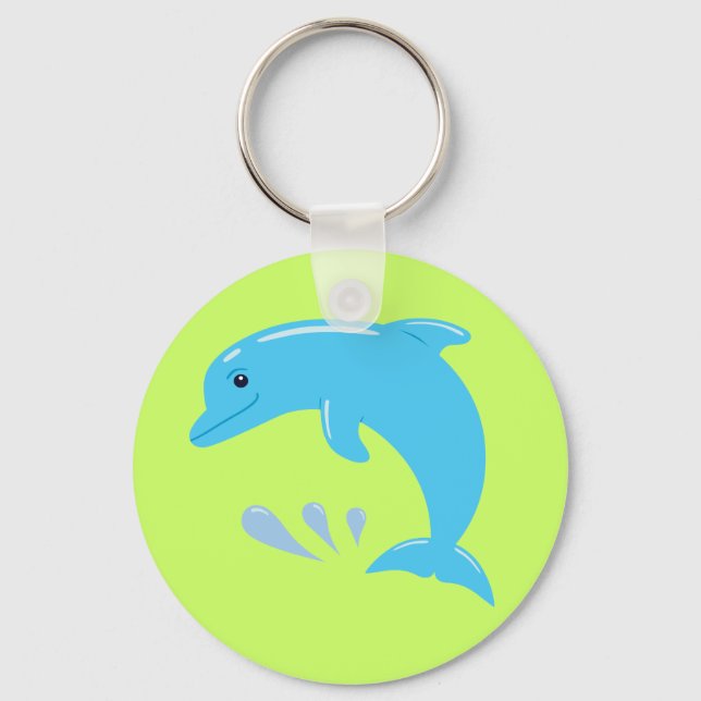 Niedliche Delphin Schlüsselanhänger (Vorderseite)