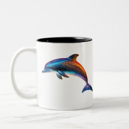 Niedliche Delphin Zweifarbige Tasse