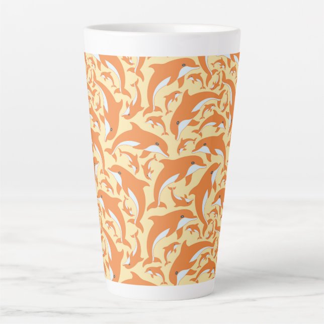 Niedliche Delphine Milchtasse (Vorderseite)
