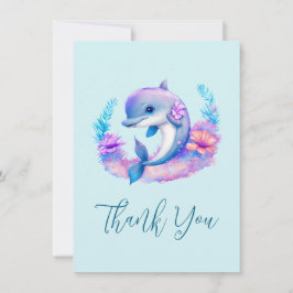 Niedliche Delphinkreatur Vielen Dank Dankeskarte