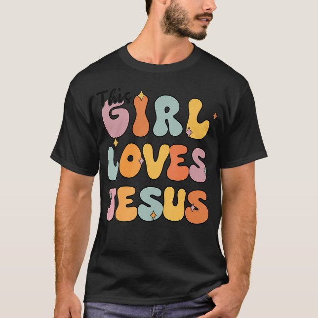 Niedliche dieses Mädchen Lieben Jesus Christlich-S T-Shirt (Vorderseite)