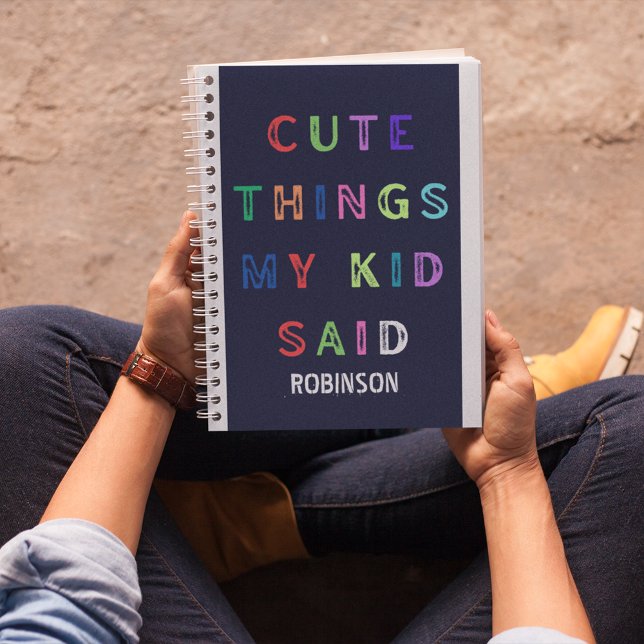 Niedliche Dinge, die mein Kind sagte | INDIVIDUELL Notizblock (Von Creator hochgeladen)