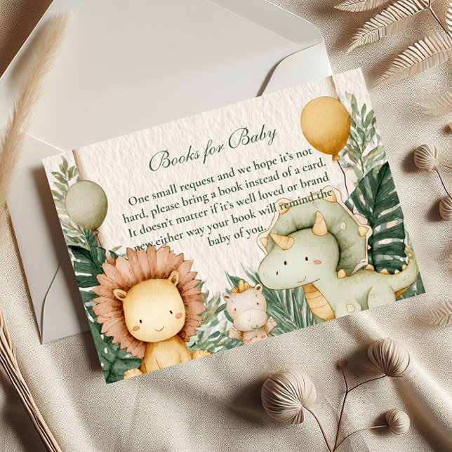 Niedliche Dino-Jungle-Bücher für Kinder Begleitkarte (Von Creator hochgeladen)