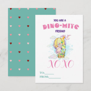 Niedliche Dino-mite Dinosaurier Friend Valentine's