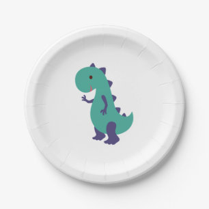 Niedliche Dino-Platte Pappteller