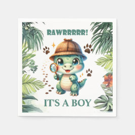 Niedliche Dinosaur Thema Kinderdusche Serviette