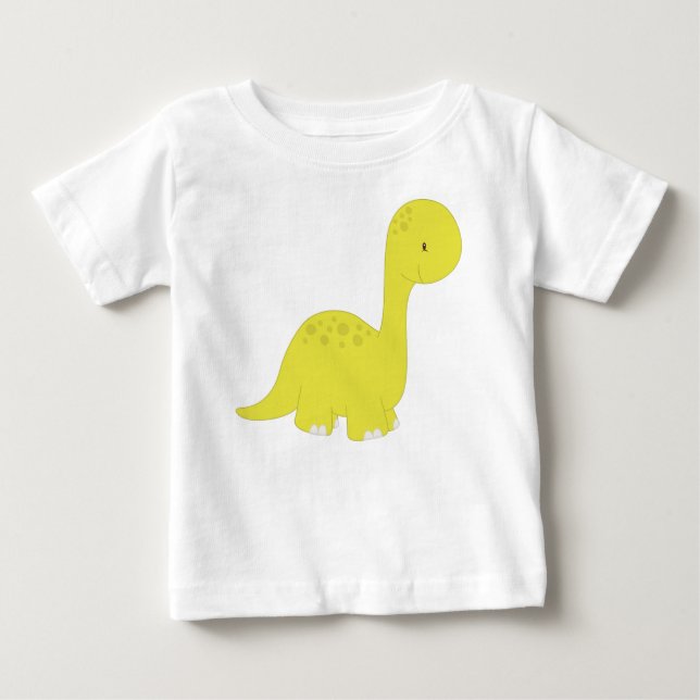 Niedliche Dinosaurier, Baby Dinosaur, Dino, Bronto Baby T-shirt (Vorderseite)