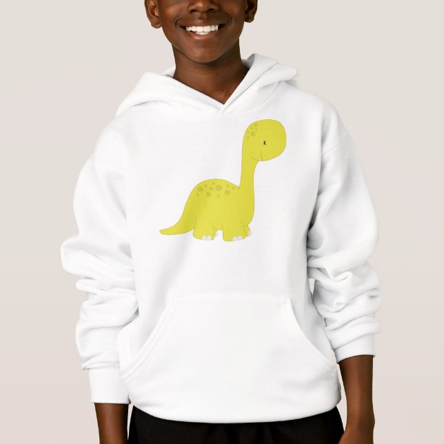 Niedliche Dinosaurier, Baby Dinosaur, Dino, Bronto Hoodie (Vorderseite)