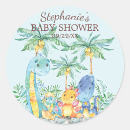 Niedliche Dinosaurier Baby Duwer Gevor Sticker