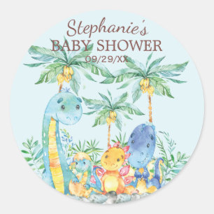 Niedliche Dinosaurier Baby Duwer Gevor Sticker
