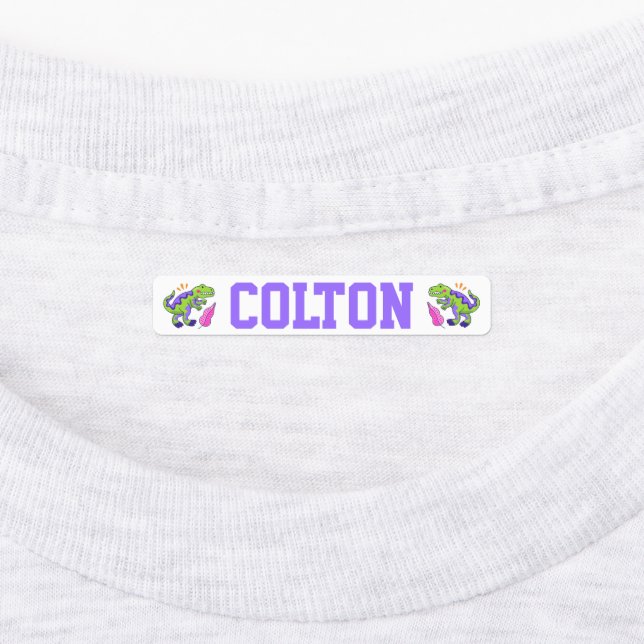 Niedliche Dinosaurier Etiketten (Befestigt)