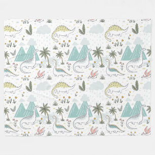 Niedliche Dinosaurier Fleece Blanket