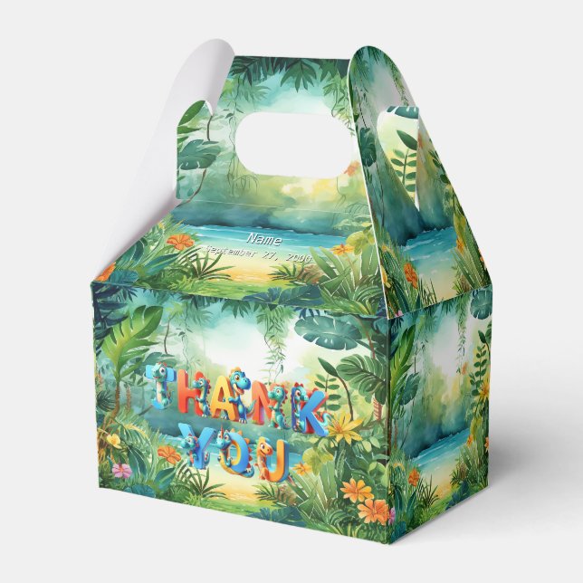 Niedliche Dinosaurier Gefälligkeitsbox Geschenkschachtel (Vorderseite)