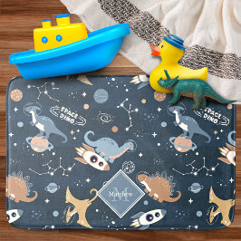 Niedliche Dinosaurier in Space Pattern Kinder Bade Badematte