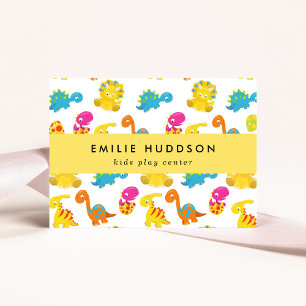 Niedliche Dinosaurier, Kinderspielzentrum, Aktivit Visitenkarte