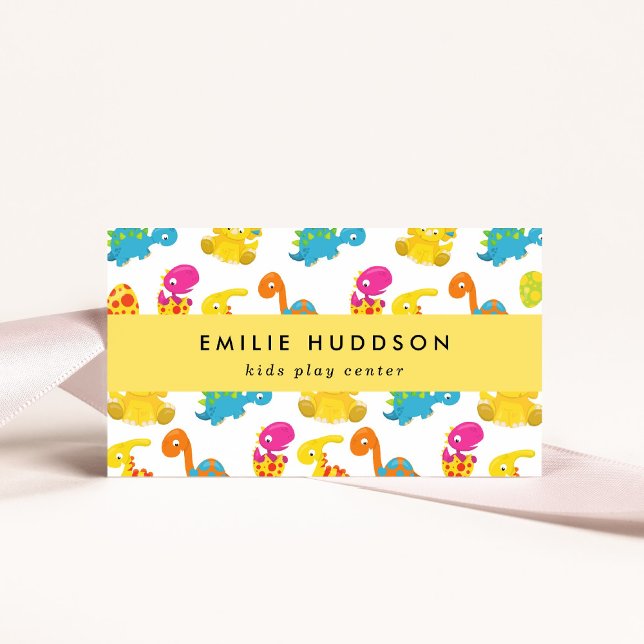 Niedliche Dinosaurier, Kinderspielzentrum, Aktivit Visitenkarte (Von Creator hochgeladen)