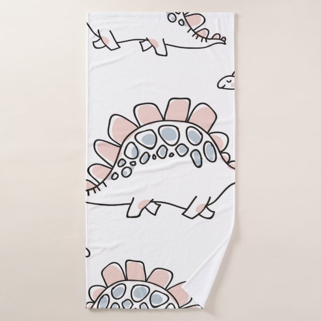 Niedliche Dinosaurier-Muster Badehandtuch (Badehandtuch)