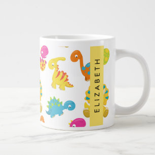 Niedliche Dinosaurier, Muster der Dinosaurier, Ihr Jumbo-Tasse
