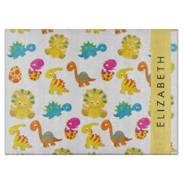 Niedliche Dinosaurier, Muster der Dinosaurier, Ihr Schneidebrett