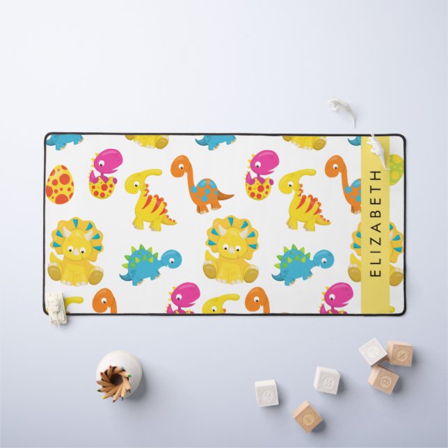 Niedliche Dinosaurier, Muster der Dinosaurier, Ihr Schreibtischunterlage (Kindertisch)