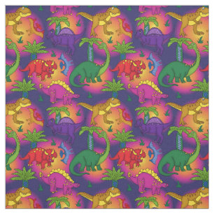 Niedliche Dinosaurier Muster farbenfrohe Dinosauri Stoff