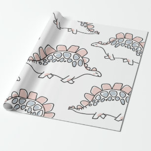 Niedliche Dinosaurier-Muster Geschenkpapier