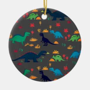 Niedliche Dinosaurier-Muster Keramik Ornament
