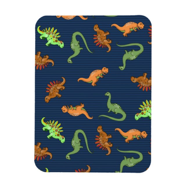Niedliche Dinosaurier Muster Magnet (Vertikal)