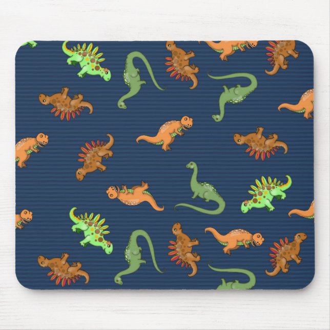 Niedliche Dinosaurier Muster Mousepad (Vorne)