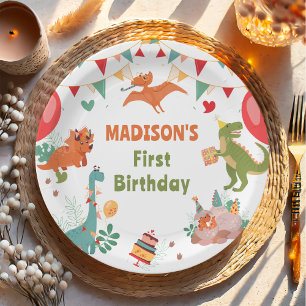 Niedliche Dinosaurier Party Paper Teller