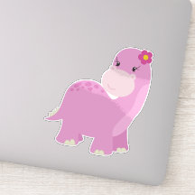 Niedliche Dinosaurier, rosa Dinosaurier, Girl Dino