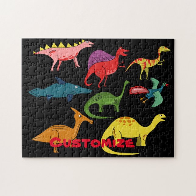 Niedliche Dinosaurier-Sammlung Thunder_Cove Puzzle (Horizontal)