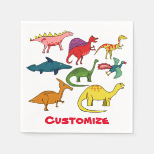 Niedliche Dinosaurier-Sammlung Thunder_Cove Serviette