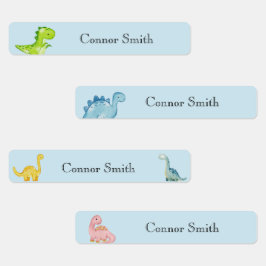 Niedliche Dinosaurier-Schule Tagesbetreuung Name K Etiketten