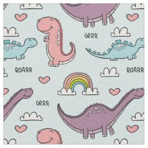 Niedliche Dinosaurier Stoff