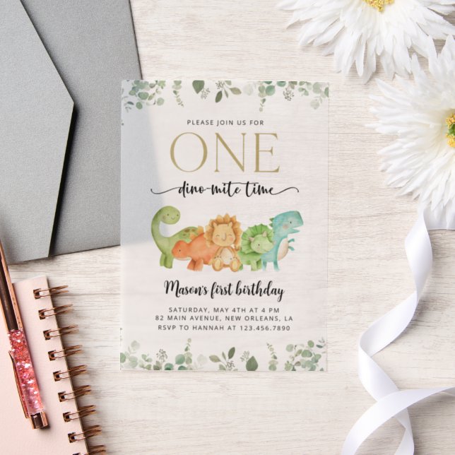 Niedliche Dinosaurier, T-Rex, Jurassic, erster Geb (Hochzeit)