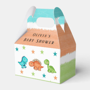 Niedliche Dinosaurier und Stars Babydusche Geschenkschachtel